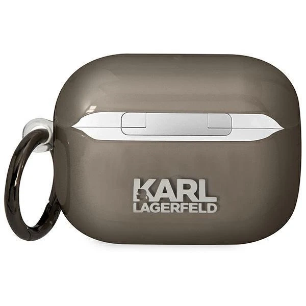 Захисний чохол для навушників Karl Lagerfeld for AirPods Pro cover black/black Karl`s Head
